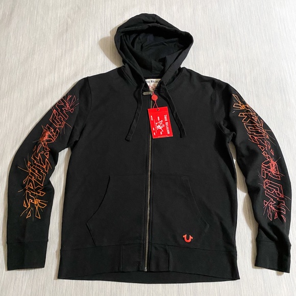 True Religion BrokenTrue Graphic Zip UP Sweatshirt - Picture 5 of 16